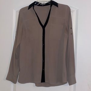 Brown & Black Express Dress Shirt